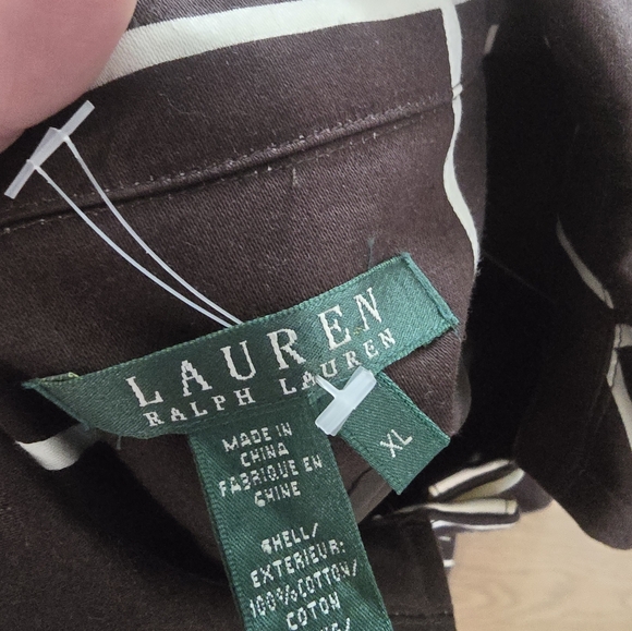 Lauren Ralph Lauren Brown Windowpane Jacket - Picture 5 of 6